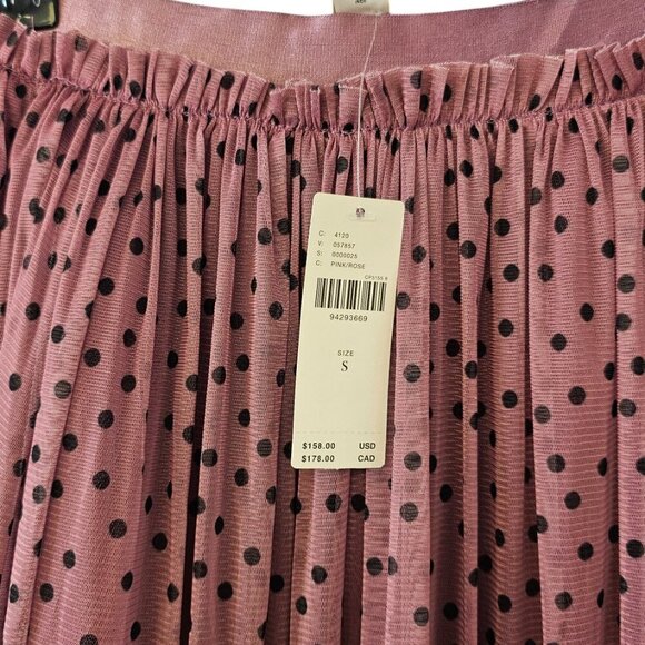 Anthropologie Maeve Tiered Tulle Maxi Skirt, Pull On, Poofy, Polka Dot, Small - Picture 4 of 9